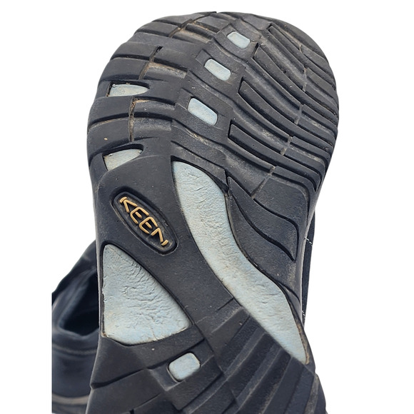 KEEN Shoes Hiking Women 10.5 Black Leather Comfort Durable Lace Up Sneakers 5322 - Picture 6 of 16